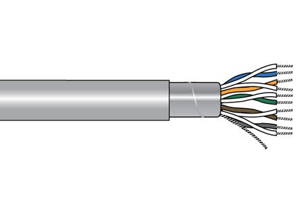 Alpha Wire 5475C SL001 | 24-5P STR TNC PVC Foil Shielded PVC Jacket CM 300V 75CAWM 80C