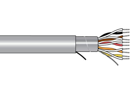Alpha Wire 5483C SL001 | 22-3P STR TNC PVC Foil Shielded PVC Jacket CM 300V 75C AWM 80C Rohs