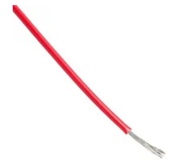 Alpha Wire 5854/7 RD005 | 24 AWG Stranded Hookup Wire Red 100 ft.