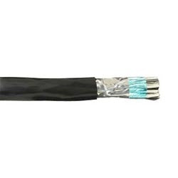 Alpha Wire 6412 SL001 | Communication-Control-Industrial-Cable, Communication-Control, 1 Pair, 24 AWG, Foil Braid, 300 V, PVC Jacket, PE Insulation, 0.208 Jacket Diameter, 0.035 Jacket Thickness, 7/32 Stranding