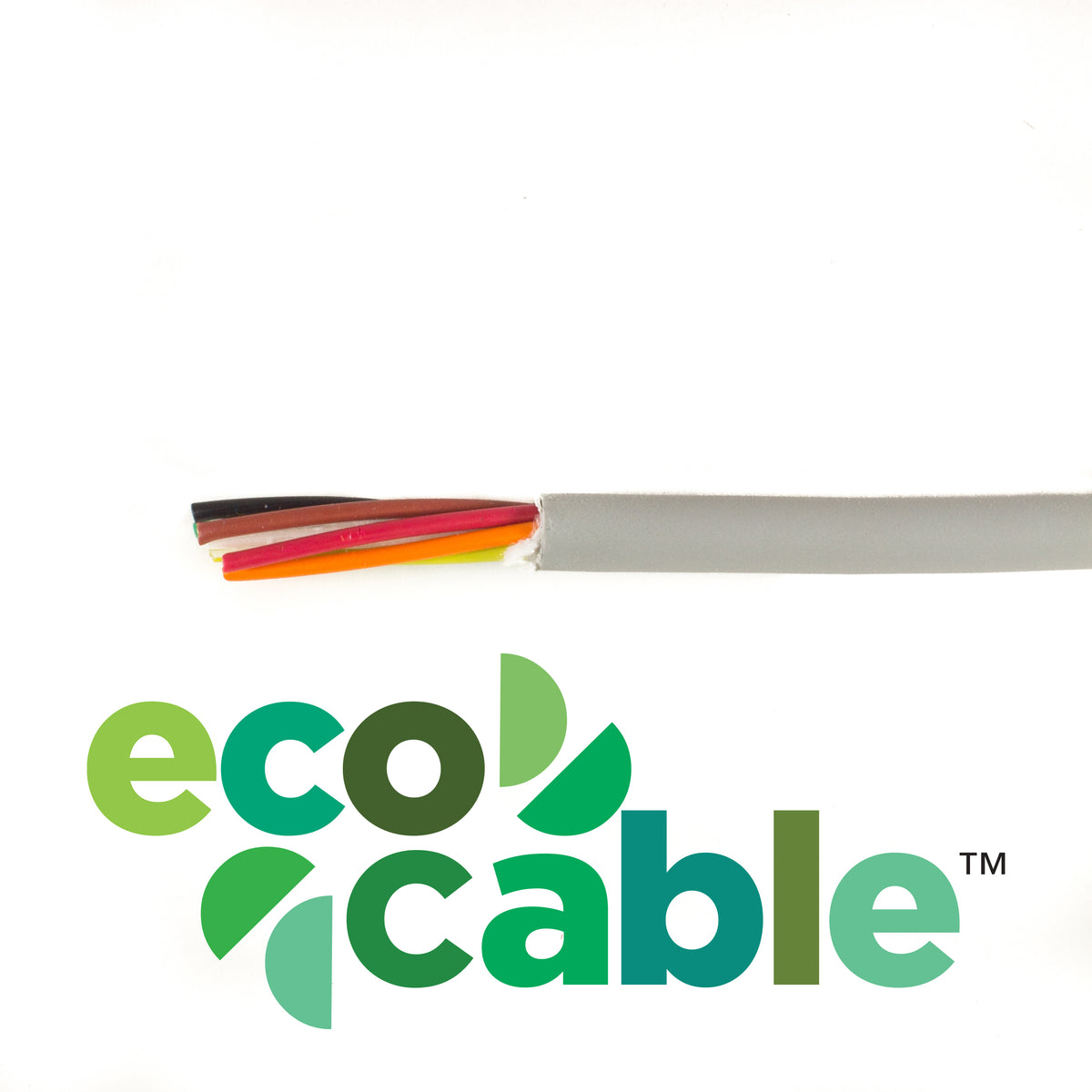 Alpha Wire 78008 SL001 | EcoCable 28-8c  Stranded Mppe Jacket, Slate 300v 80c Rohs