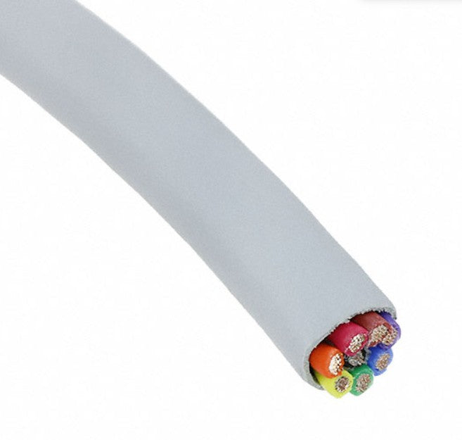 Alpha Wire 78028 SL001 | Ecocable Mini, 24AEG, 8 Conductor, (19/36) Stranding, Unshielded, MPPE, 1000 Feet, Slate