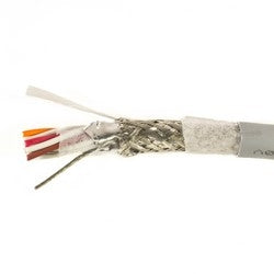 Alpha Wire 78372 SL001 | ECOCABLE Mini, 24AWG, 2 Pairs, (19/36) Stranding, Foil/Braid, MPPE, 1000 FT, Slate