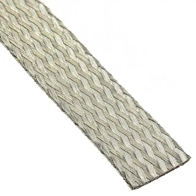 Alpha Wire 1233 SV005 | Flat Ground Braid 0.625" (15.88mm, 5/8") - Width X 100.0' (30.48m) 36 AWG