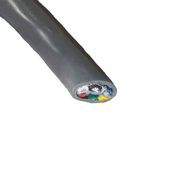 Alpha Wire 1717 SL005 | 6 Conductor Multi-Conductor Cable Slate 20 AWG Braid 100.0' (30.5m)