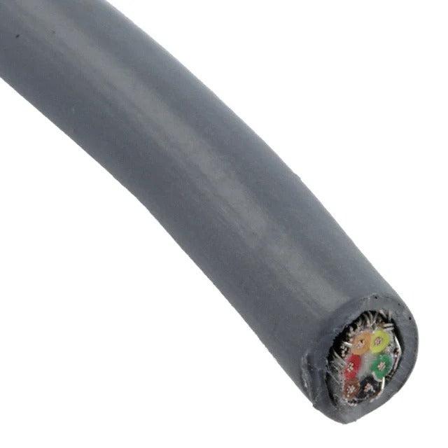 Alpha Wire 5106C SL001 | 6 Conductor Multi-Conductor Cable Slate 22 AWG Foil, Braid 1000.0' (304.8m)