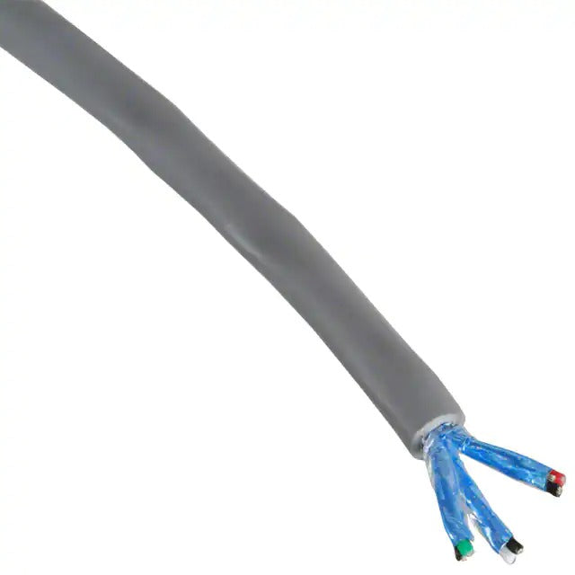Alpha Wire 6010C SL005 | 6 (3 Pair Twisted) Conductor Multi-Pair Cable Slate 22 AWG Foil 100.0' (30.5m)