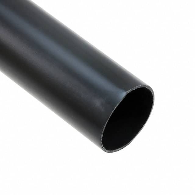 Alpha Wire F3003/4 BK105 | Heat Shrink Tubing, Semi Rigid 0.750" (19.05mm) 2.5 to 1 Black 4.00' (1.22m)