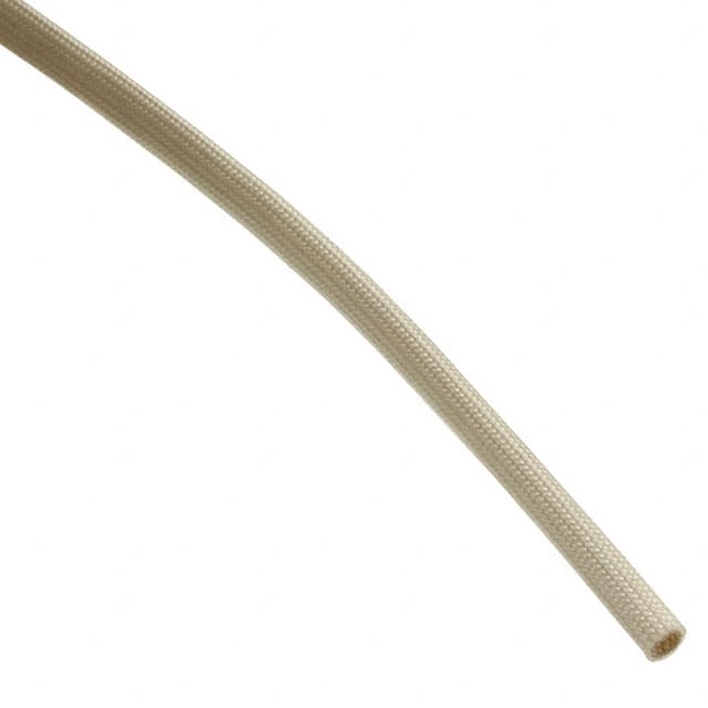 Alpha Wire PF20020 NA005 | Natural Fiberglass, Silicone Coated Braided Sleeving 0.032" (0.81mm) 100' (30.48m)