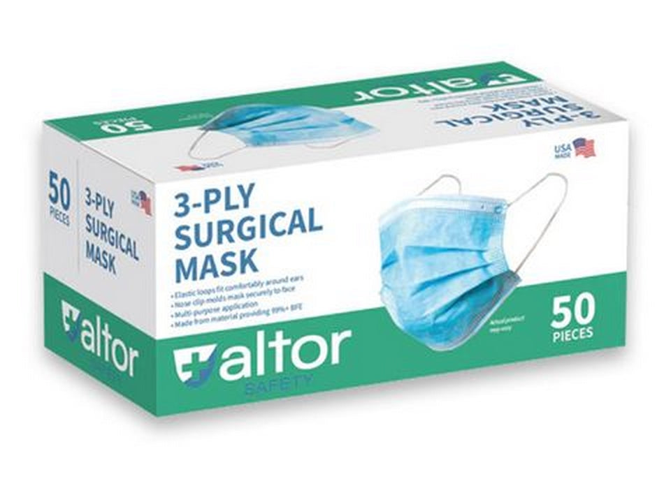 Altor Safety LLC 62222 | Surgical Face Mask, 3-Ply, ASTM Level 2