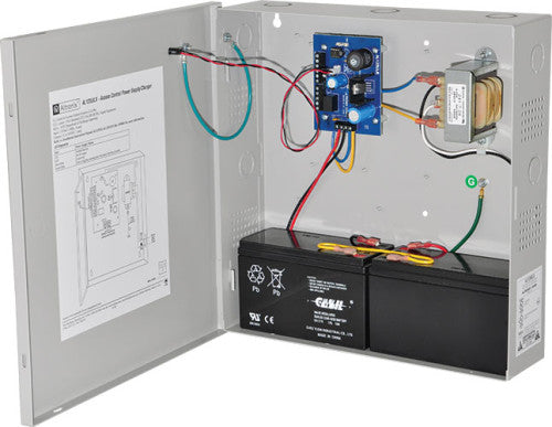 Altronix AL125X220 | Access Control Power Supply Charger, 2 PTC Class 2 Outputs, 12/24VDC @ 1A, 220VAC, BC300 Enclosure