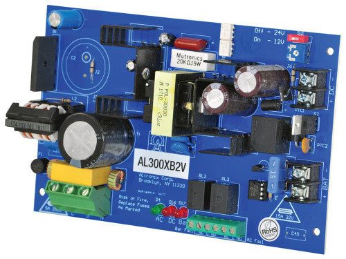 Altronix AL300XB2V | Power Supply Charger, Single Class 2 Output, 12/24VDC @ 2.5A, 220VAC, Board
