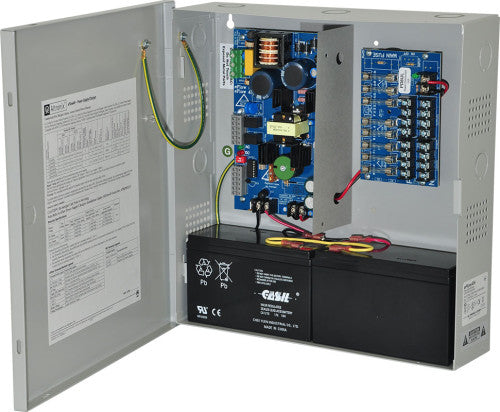 Altronix EFLOW4N8V | Power Supply Charger, 8 Fused Outputs, 12/24VDC @ 4A, Aux. Output, FAI, LinQ2 Network 220VAC, BC300 Enclosure