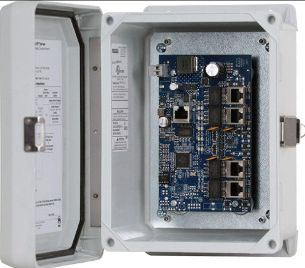 Altronix NETWAY5PWPN | 5-port Hardened PoE+ Switch - NEMA4/4X Rated Outdoor Enclosure WP4
