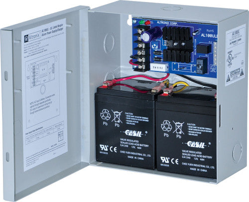 Altronix AL100UL | Linear Power Supply/Charger, Single Class 2 Output, 12VDC @ .75A, 16.5VAC, BC100 Enclosure
