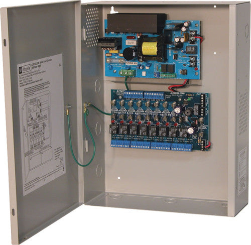 Altronix AL1012ACM220 | Access Power Controller w/ Power Supply/Charger, 8 Fused Relay Outputs, 12VDC @ 10A, FAI, 220VAC, BC400 Enclosure