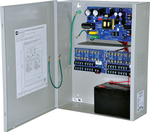 Altronix AL1012XPD16220 | Power Supply Charger, 16 Fused Outputs, 12VDC @ 10A, 220VAC, BC400 Enclosure