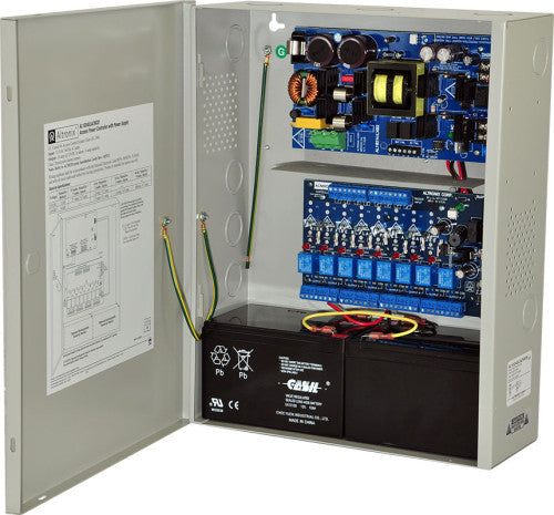 Altronix AL1024ACMCB220 | Access Power Controller w/ Power Supply/Charger, 8 PTC Class 2 Relay Outputs, 24VDC @ 10A, FAI, 220VAC, BC400 Enclosure