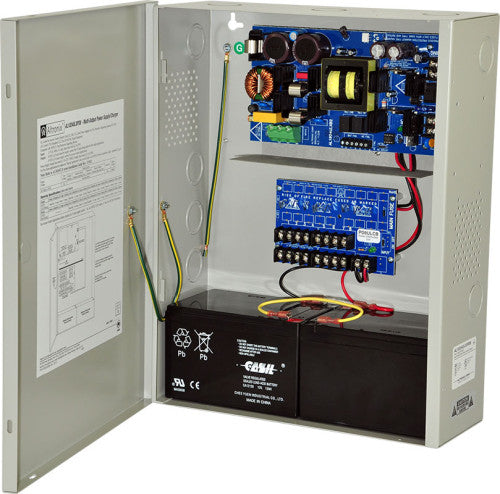 Altronix AL1024ULXPD8CB | Power Supply Charger, 8 PTC Class 2 Outputs, 24VDC @ 10A, 115VAC, BC400 Enclosure