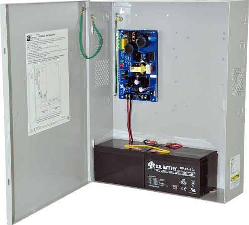 Altronix AL300ULXJG | Power Supply Charger, Single Class 2 Output, 12/24VDC @ 2.5A, 115VAC, Red BC600G Enclosure