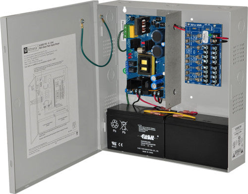 Altronix AL600PD8220 | Power Supply Charger, 8 Fused Outputs, 12/24VDC @ 6A, 220VAC, BC300 Enclosure