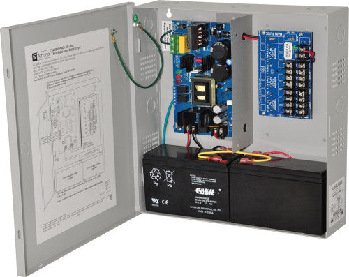 Altronix AL600ULPD8CB | Power Supply Charger, 8 PTC Class 2 Outputs, 12/24VDC @ 6A, 115VAC, BC300 Enclosure