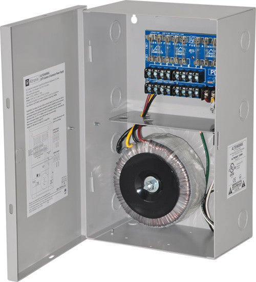 Altronix ALTV248300220 | CCTV Power Supply, 8 Fused Outputs, 24/28VAC @ 14A, 220VAC, BC200 Enclosure