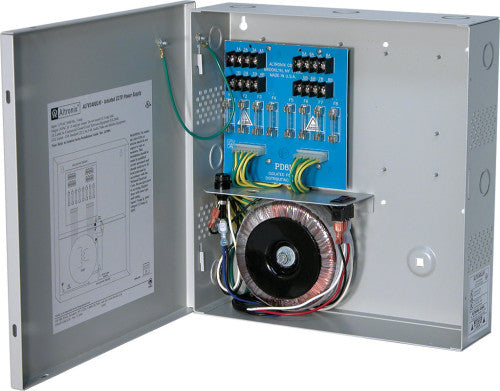 Altronix ALTV248ULHI | CCTV Power Supply, 8 Fused Outputs, 24VAC @ 12.5A, 115VAC, BC300 Enclosure