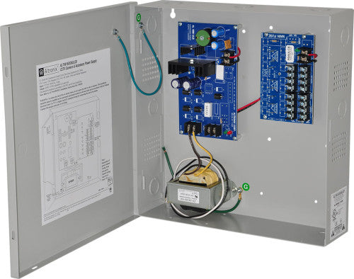 Altronix ALTV615DC8ULCB | CCTV Power Supply, 8 PTC Class 2 Outputs, 6-15VDC @ 4A, 115VAC, BC300 Enclosure