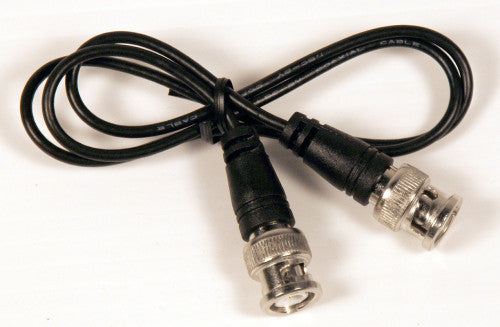Altronix BNC24J | Coax Jumper, 24 inch, Male to Male, Black