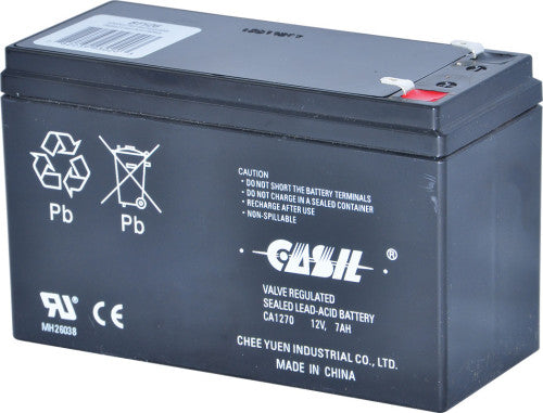 Altronix BT126 | Rechargeable Battery, Sealed lead acid (SLA), 12VDC, 7AH