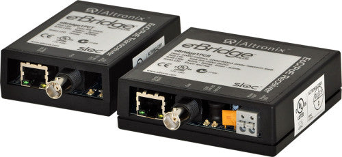 Altronix EBRIDGE1PCRT | EoC Single Port Adapter Kit, 25Mbps, Generates PoE, Receiver Requires 24VDC or 24VAC, Includes Receiver & Transceiver