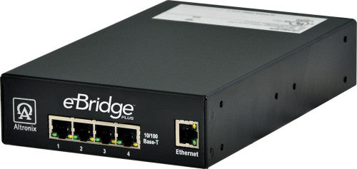 Altronix EBRIDGE4PCRX | EoC 4 Port Receiver, 25Mbps per port, Generates PoE/PoE+, 48-56 VDC, Requires Compatible Transceiver