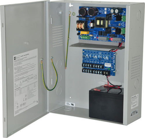 Altronix EFLOW102NX8D | Power Supply Charger, 8 PTC Class 2 Outputs, 12VDC @ 10A, Aux Output, FAI, LinQ2 Ready, 115VAC, BC400 Enclosure