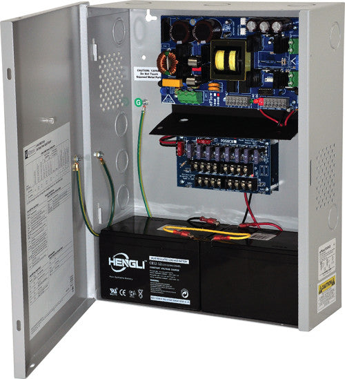 Altronix EFLOW104NK8 | Dual Output Power Supply/Charger, 8 fuse protected Auxiliary Class 2 power-limited outputs