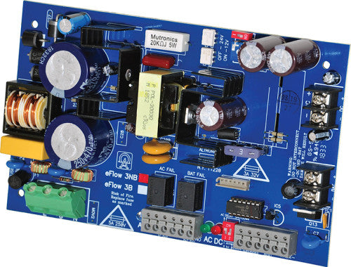 Altronix EFLOW3NB | Power Supply Charger, Single Output, 12/24VDC @ 2A, Aux Output, FAI, LinQ2 Ready, 115VAC, Board