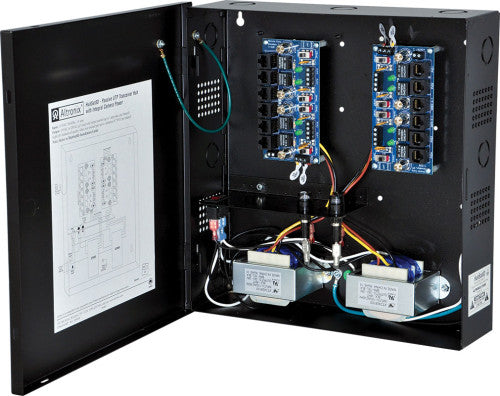 Altronix HUBSAT8DV | UTP Passive Transceiver Hub, 8 Channel, Video up to 750', Integrated 24/28VAC Power Supply, 220VAC, BC300