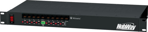 Altronix HUBWAY8CD | UTP Passive Transceiver Hub, 8 Channel, Video up to 750', Integrated 24/28VAC Power Supply, 115/220VAC, 1U