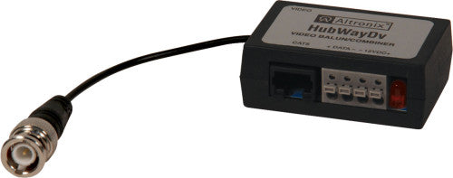 Altronix HubWayDvi | UTP Passive Video/Data/Power Balun, Converts 24VAC/28VAC to Isolated 12VDC