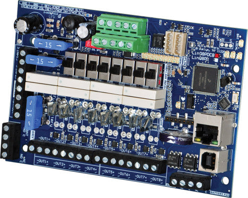 Altronix LINQ8PDCB | Networkable Power Distribution Module, 8 PTC Outputs, Control, Monitor and Report Individual Output Diagnostics