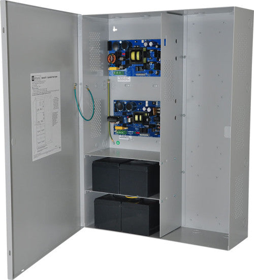 Altronix MAXIMAL33E | Power Supply Charger, Expand able, Dual 12/24VDC outputs @ 6A each, 115VAC, BC800 Enclosure