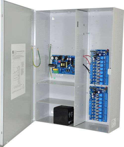 Altronix MAXIMAL5 | Access Power Controller w/ Power Supply/Charger, 16 Fused Relay Relay Outputs, 12VDC @ 9A, 115VAC, BC800 Enclosure