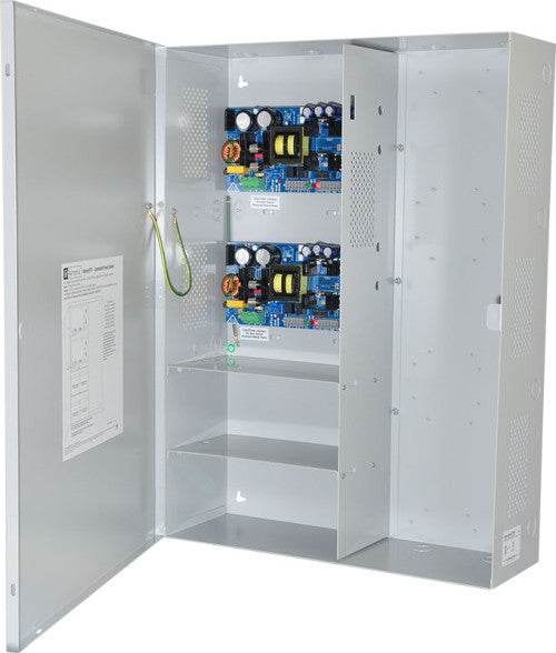 Altronix MAXIMAL77FE | Power Supply/Chargers, Expand able, Dual 24VDC outputs @ 9.7A each, 115VAC, FAI, LinQ2 Ready, BC800 Enclosure