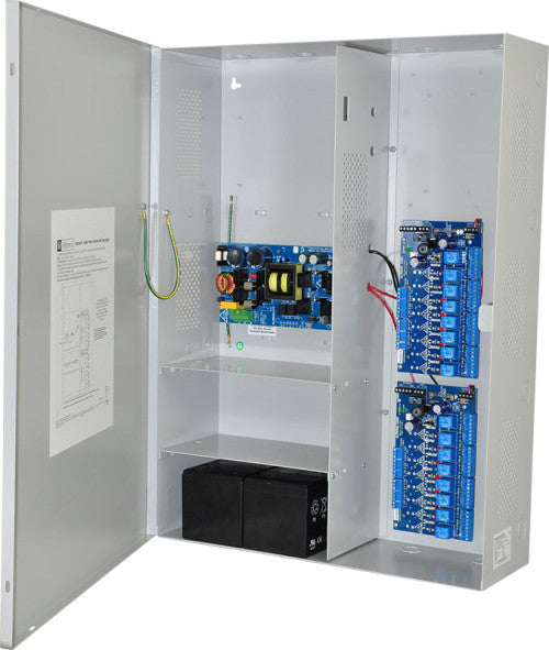 Altronix MAXIMAL7D | Access Power Controller w/ Power Supply/Charger, 16 PTC Class 2 Relay Outputs, 24VDC @ 9A, 115VAC, BC800 Enclosure