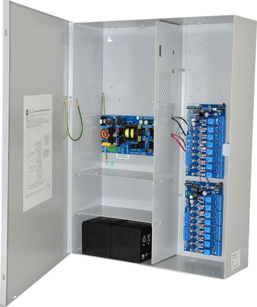 Altronix MAXIMAL7V | Access Power Controller with Power Supply/Charger, 16 Fused Relay Outputs, 24VDC @ 9.4A, 220VAC, BC800 Enclosure