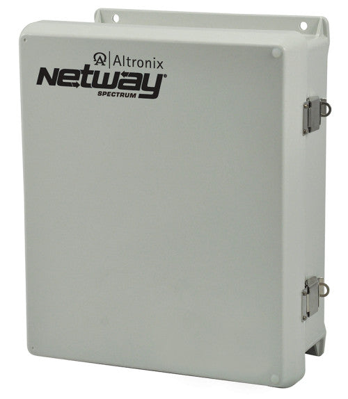 Altronix NETWAYSP8LWPX | Dual 1G Fiber SFP, Hardened 75W Power Supply/Optimized LiFePO4 Battery Charger