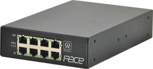 Altronix PACE4PRM | Long Range Ethernet 4 Port Receiver, 100Mbps per port, Passes PoE/PoE+, Requires Compatible Transceiver