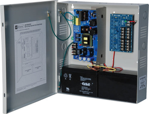 Altronix SMP10PM24P8CB | Power Supply Charger, 8 PTC Outputs, 24VDC @ 10A, 115VAC, Supervision, BC300 Enclosure
