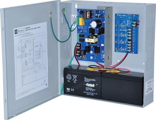 Altronix SMP3PMP4 | Power Supply Charger, 4 Fused Outputs, 12/24VDC @ 2.5A, 115/220VAC, Supervision, BC300 Enclosure