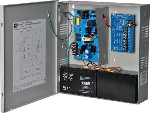 Altronix SMP5PMP4CB | Power Supply Charger, 4 PTC Outputs, 12/24VDC @ 4A, 115/220VAC, Supervision, BC300 Enclosure
